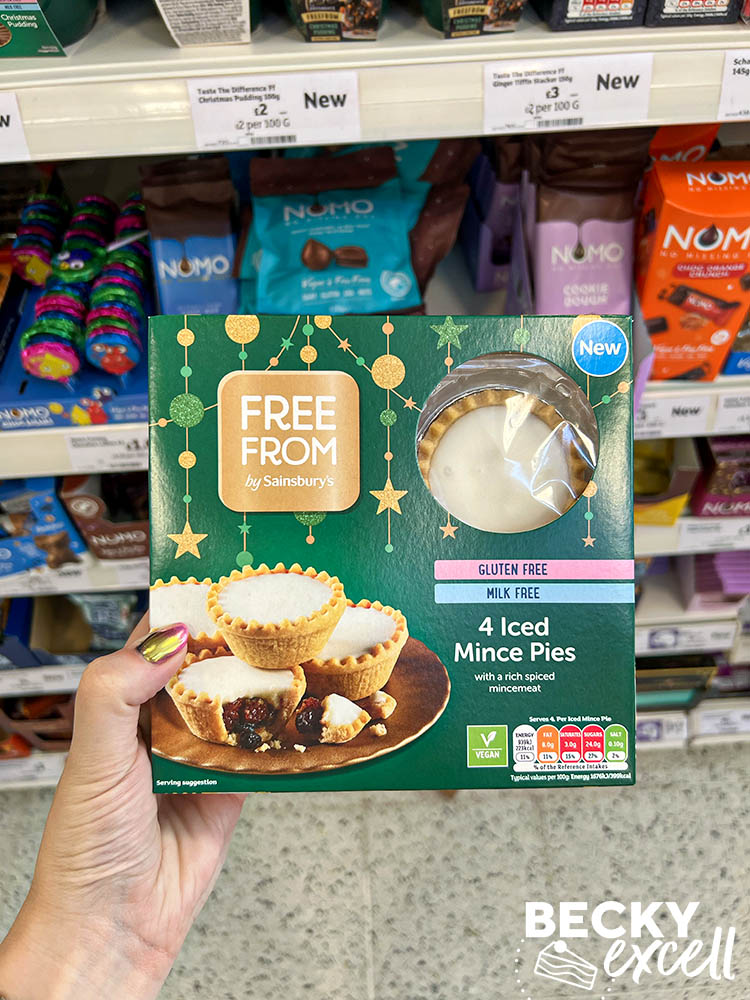 Sainsbury's gluten-free Christmas products: iced mince pies