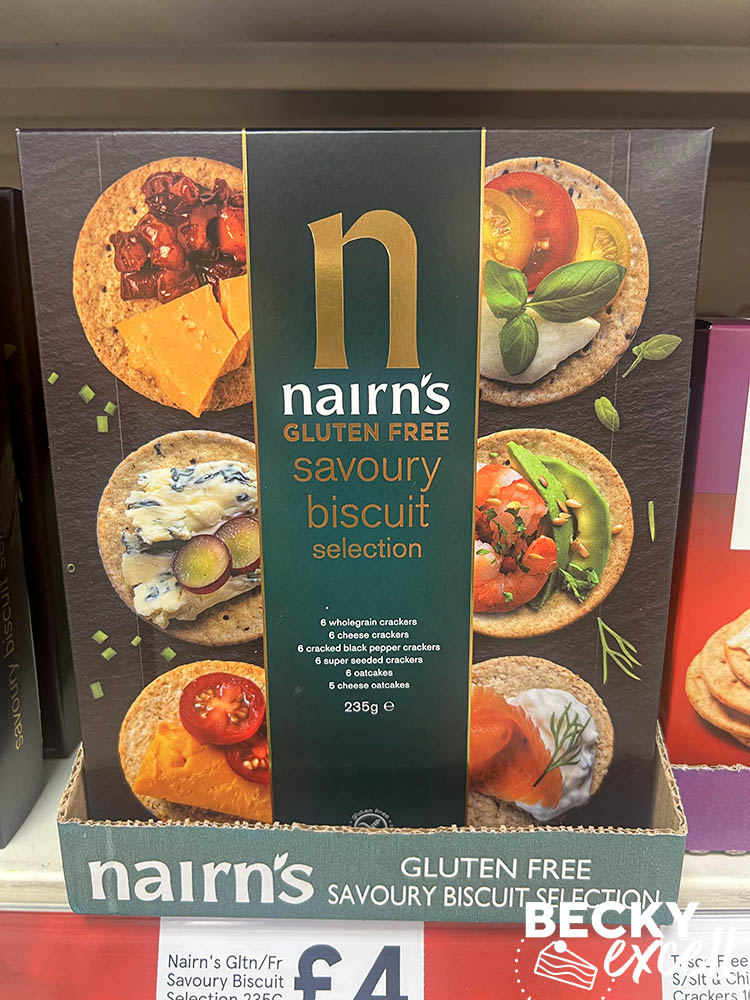 Tesco's Gluten-free Christmas Products 2023: Nairn's Gluten-free Savoury Biscuit Selection