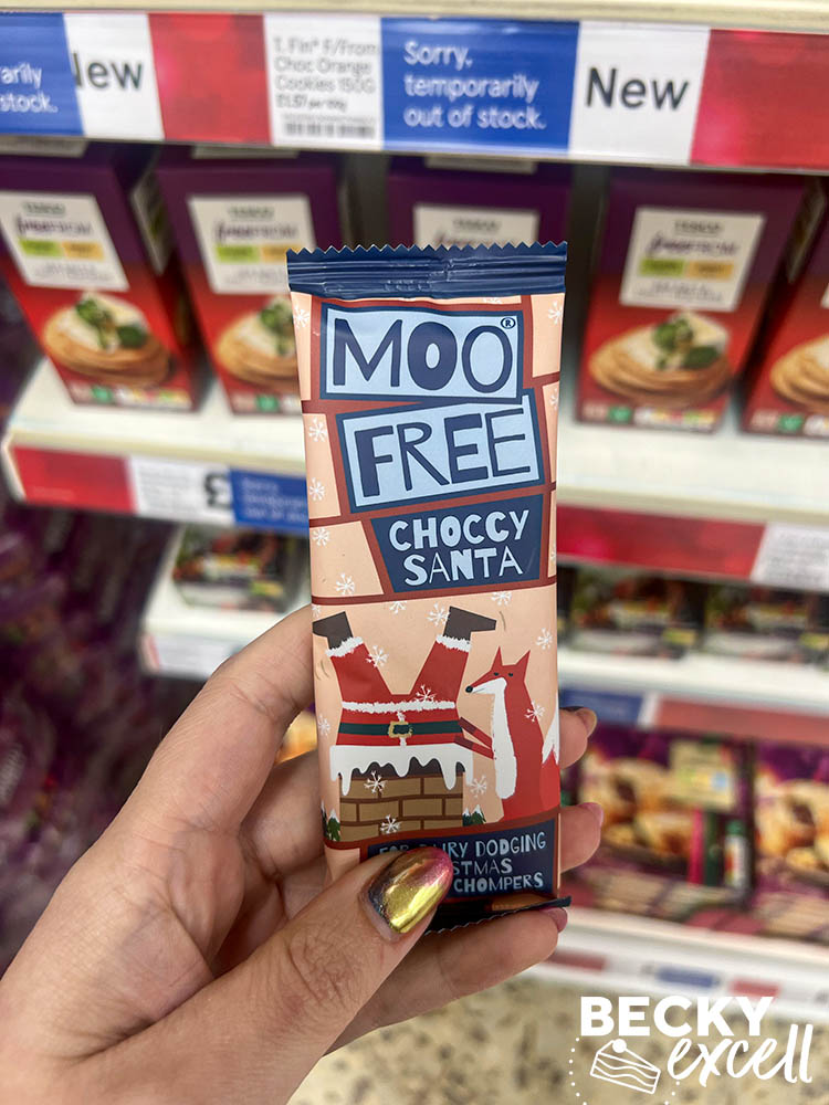 Tesco's Gluten-free Christmas Products 2023: Moo Free Choccy Santa