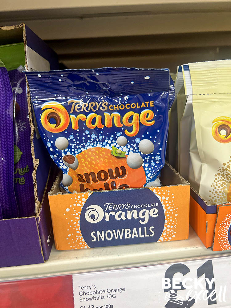 Gluten-free Christmas chocolates guide in UK supermarkets for 2023: Terry's chocolate orange snow balls