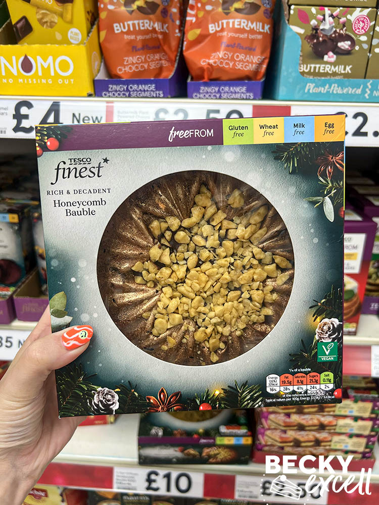 Tesco's Gluten-free Christmas Products 2023: Honeycomb Bauble