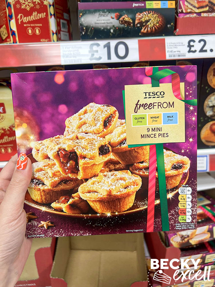 Tesco's Gluten-free Christmas Products 2023: 9 Mini Mince Pies