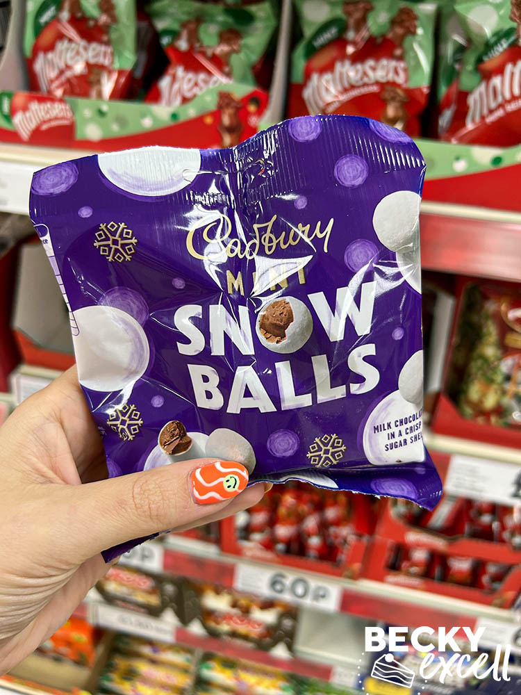 Gluten-free Christmas chocolates guide in UK supermarkets for 2023: Cadbury Mini Snowballs