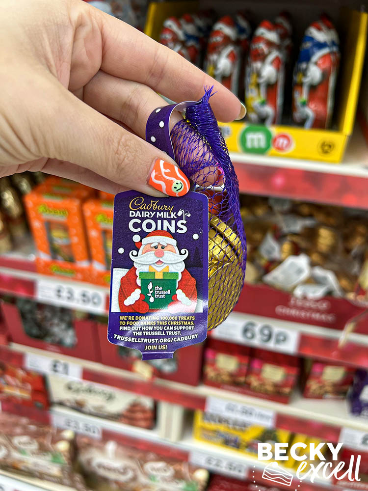 Gluten-free Christmas chocolates guide in UK supermarkets for 2023: Cadbury Dairy Milk Coins