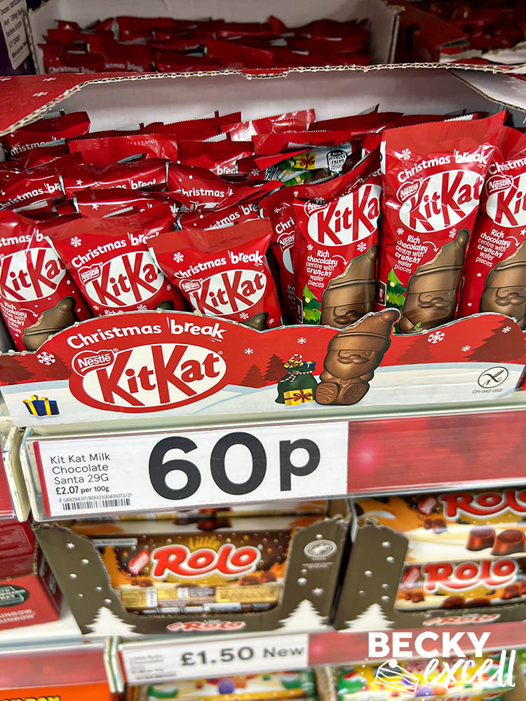 Gluten-free Christmas chocolates guide in UK supermarkets for 2023: KitKat Santa
