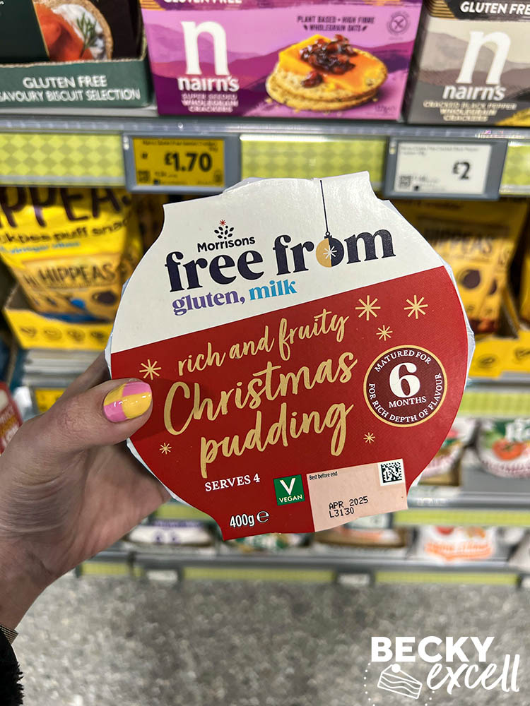 Morrisons gluten-free Christmas products 2023: free from rich and fruity christmas pudding