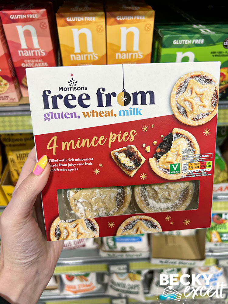 Morrisons gluten-free Christmas products 2023: 4 mince pies