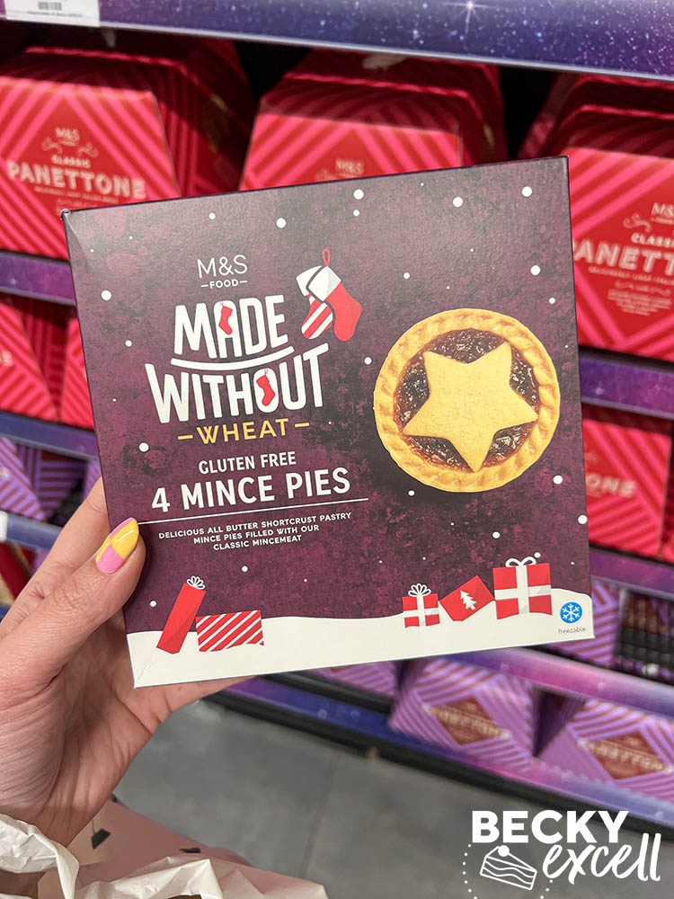 Mark's and Spencer's gluten-free Christmas products 2023: made without wheat 4 mince pies