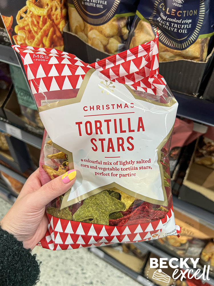 Mark's and Spencer's gluten-free Christmas products 2023: tortilla stars