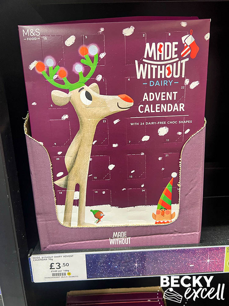 Mark's and Spencer's gluten-free Christmas products 2023: made without dairy-free advent calendar
