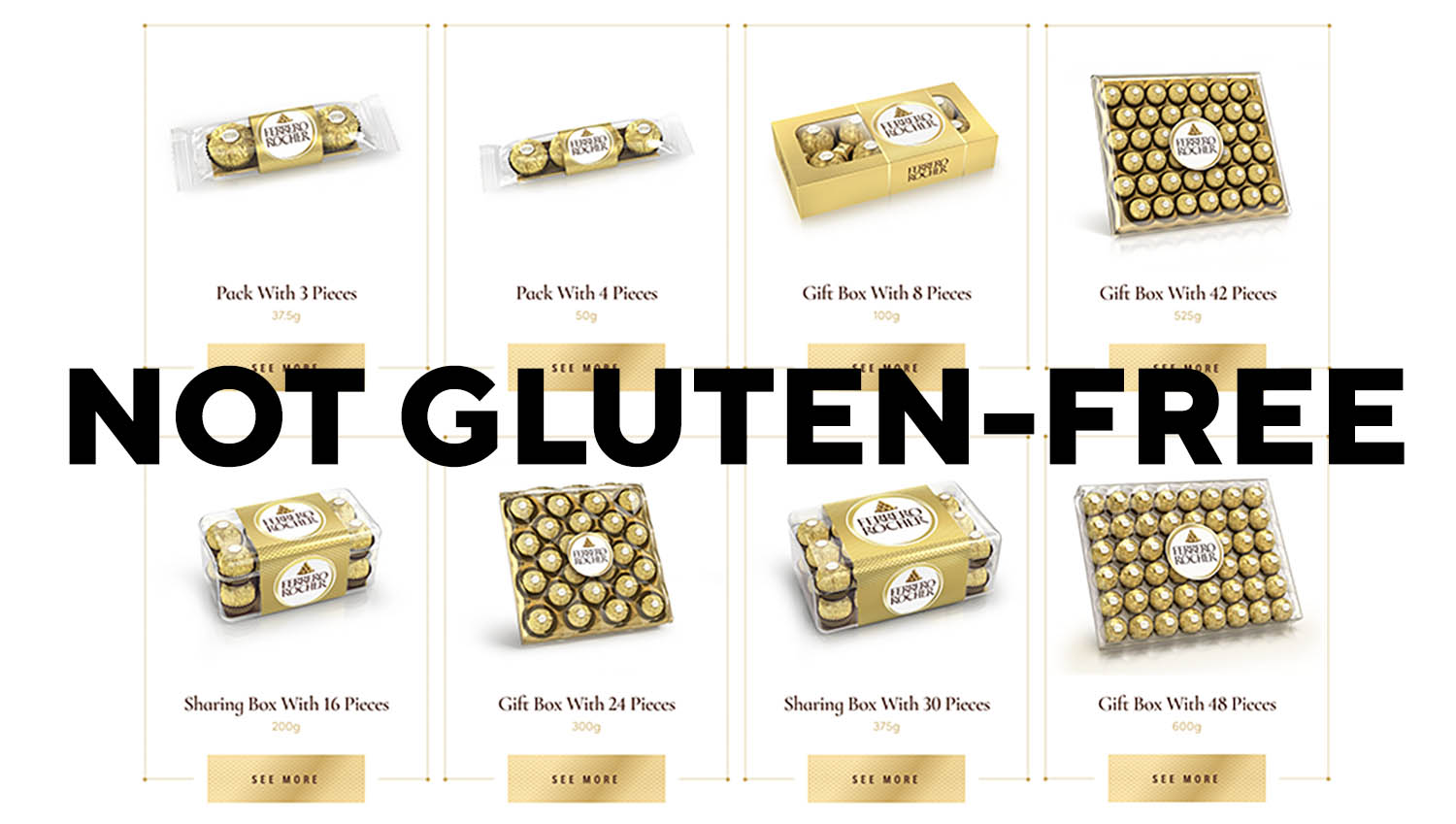 Are Ferrero Rocher glutenfree?