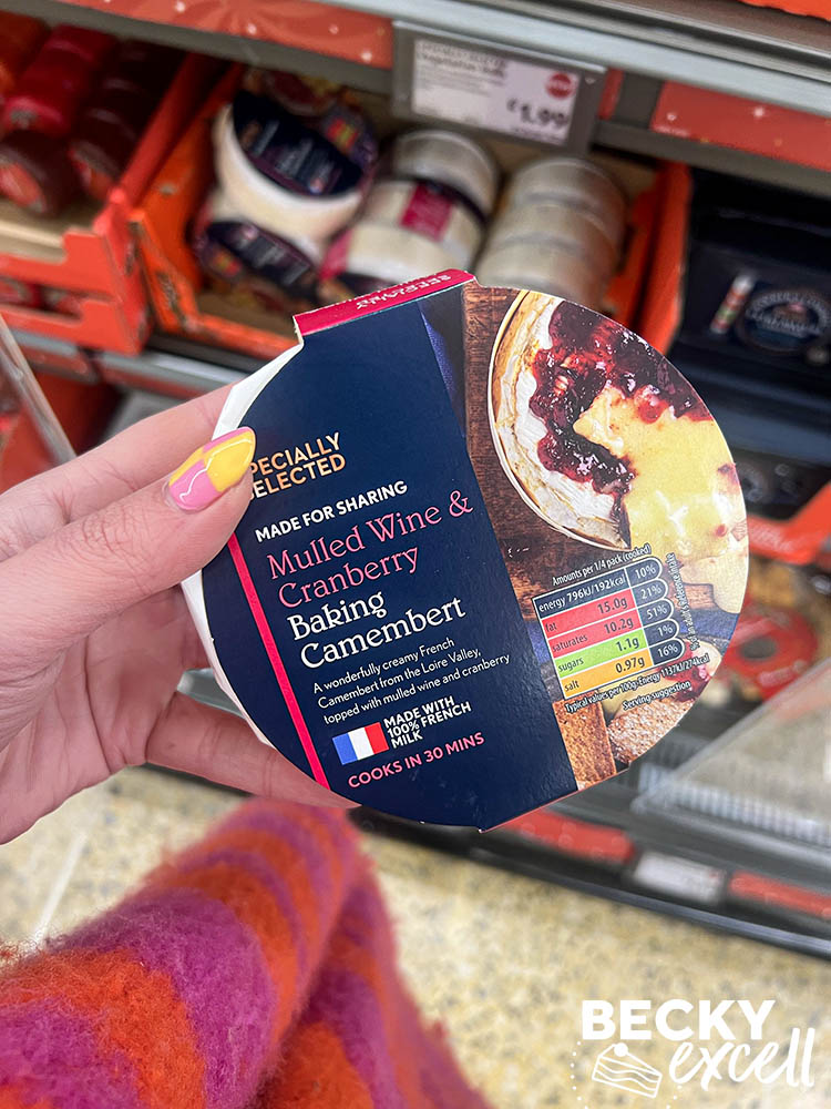 Aldi's gluten-free Christmas products 2023: mulled wine and cranberry baking camembert