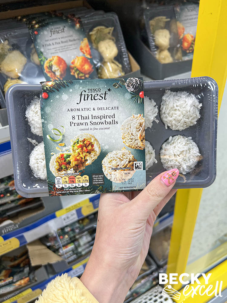 Gluten-free party food guide 2023 Tesco: 8 thai inspired prawn snowballs