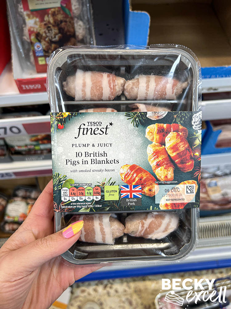 Gluten-free party food guide 2023 Tesco: 10 british pigs in blankets