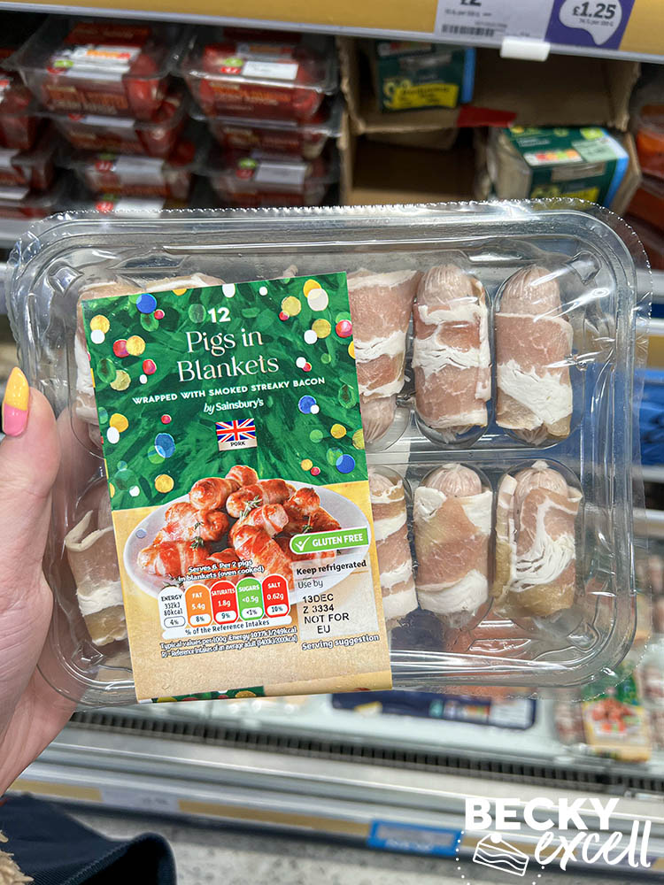 Gluten-free party food guide 2023 sainsburys: 12 pigs in blankets