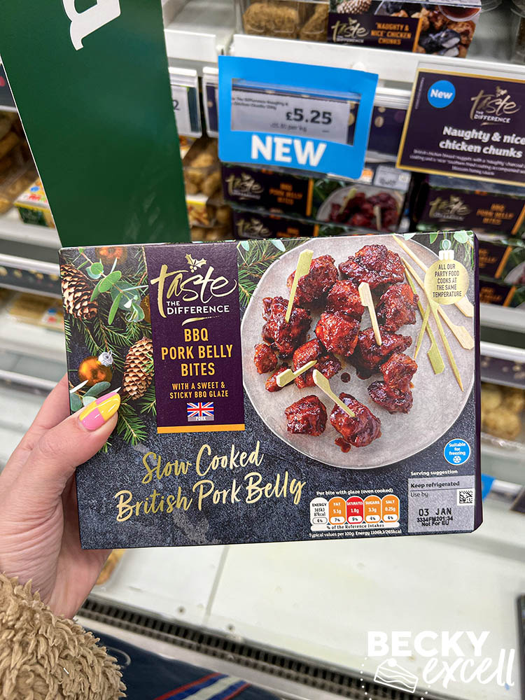 Gluten-free party food guide 2023 sainsburys: bbq pork belly bites