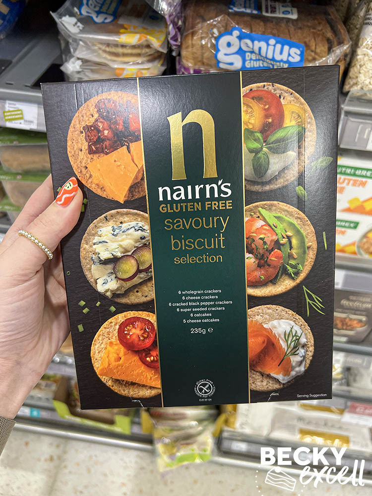 Waitrose's gluten-free Christmas products 2023: Nairn's gluten-free savoury biscuit selection