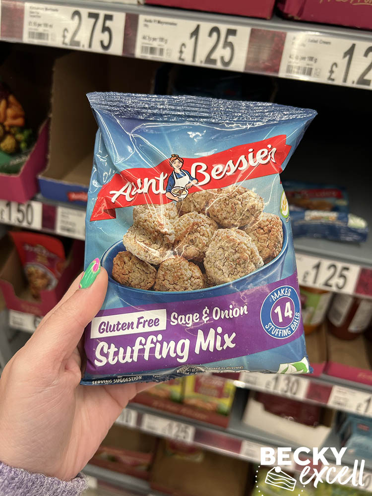 Aunt Bessie's gluten-free sage and onion stuffing mix Asda