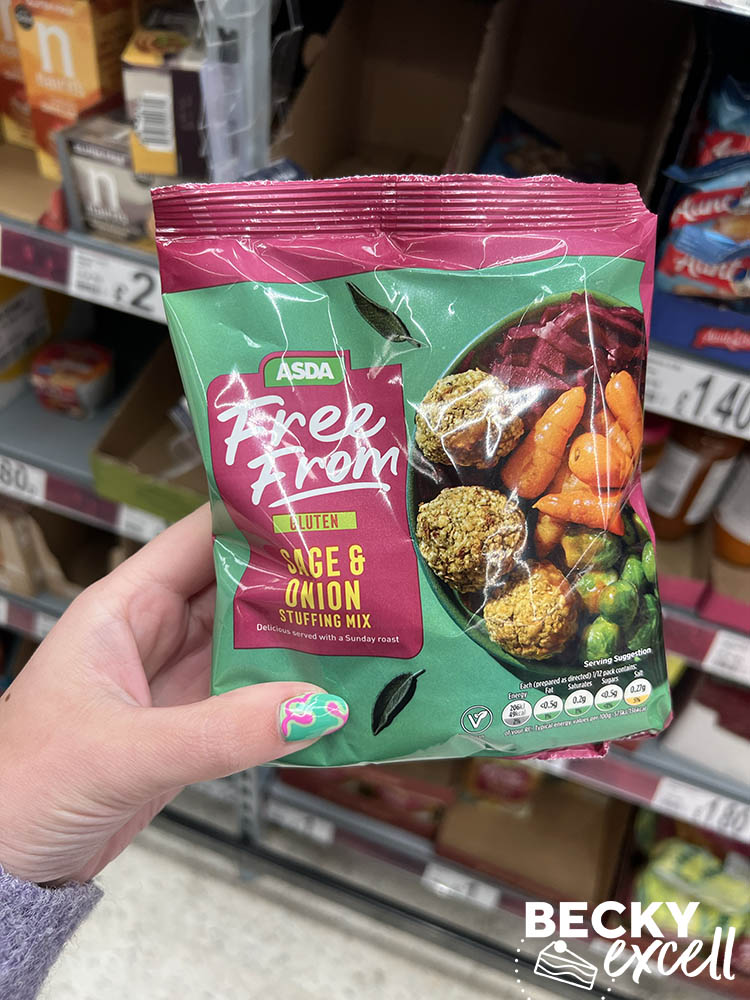 Asda free from gluten sage and onion stuffing mix