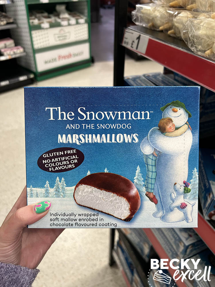 The Snowman and the snowdog marshmallows Asda gluten-free Christmas products 2024