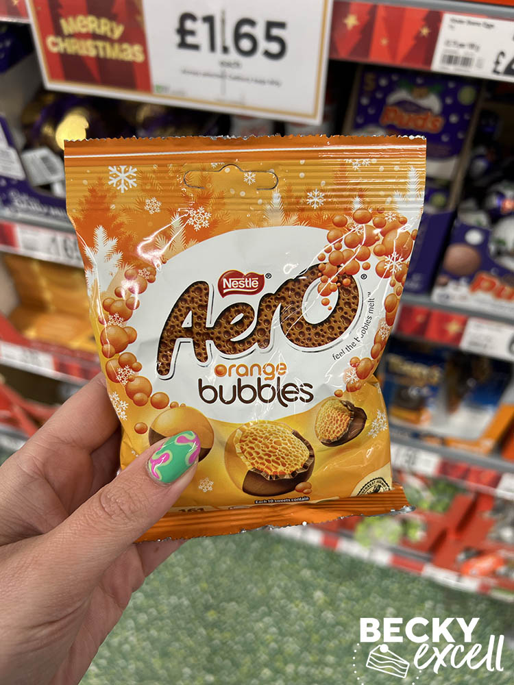 Nestle Aero Orange Bubbles Asda gluten-free Christmas products 2024