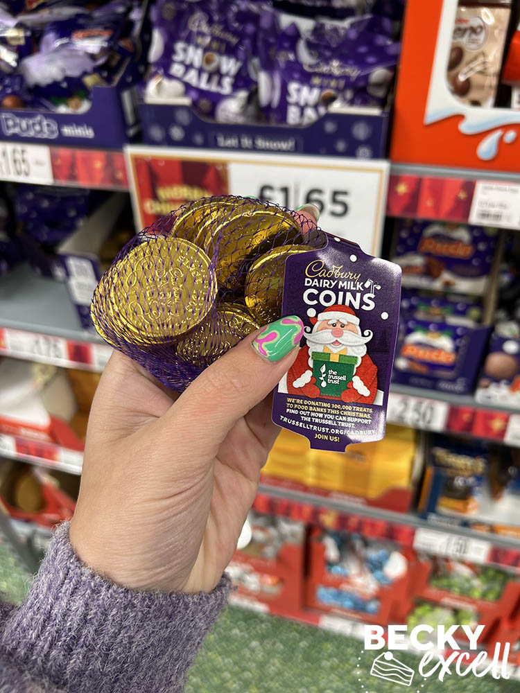 Cadbury dairy milk coins Asda gluten-free Christmas products 2024