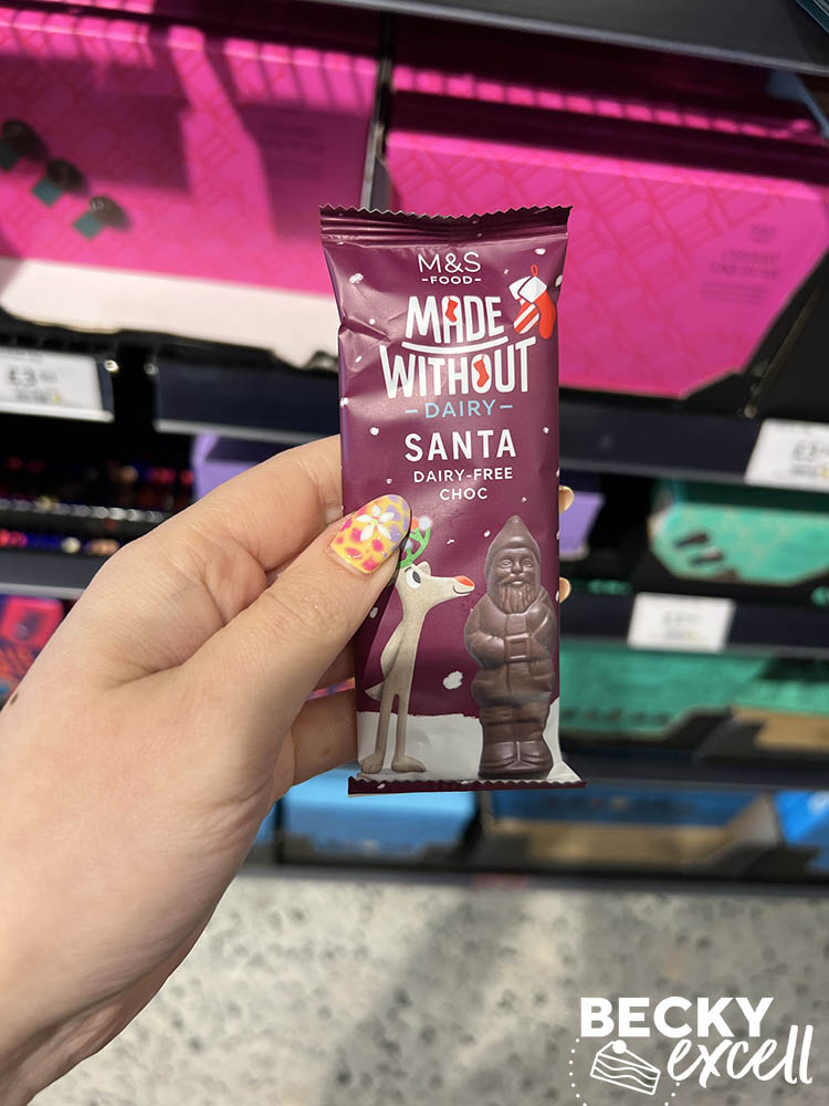 M&S Made Without dairy santa dairy-free choc