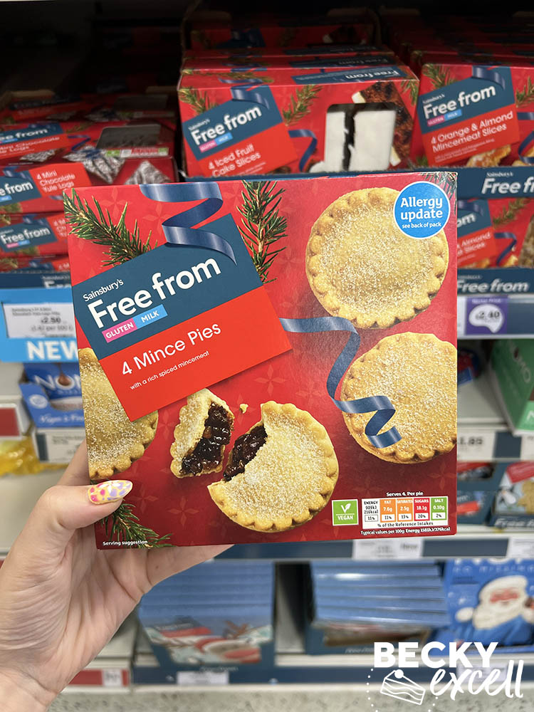 Sainsbury's free from gluten 4 mince pies