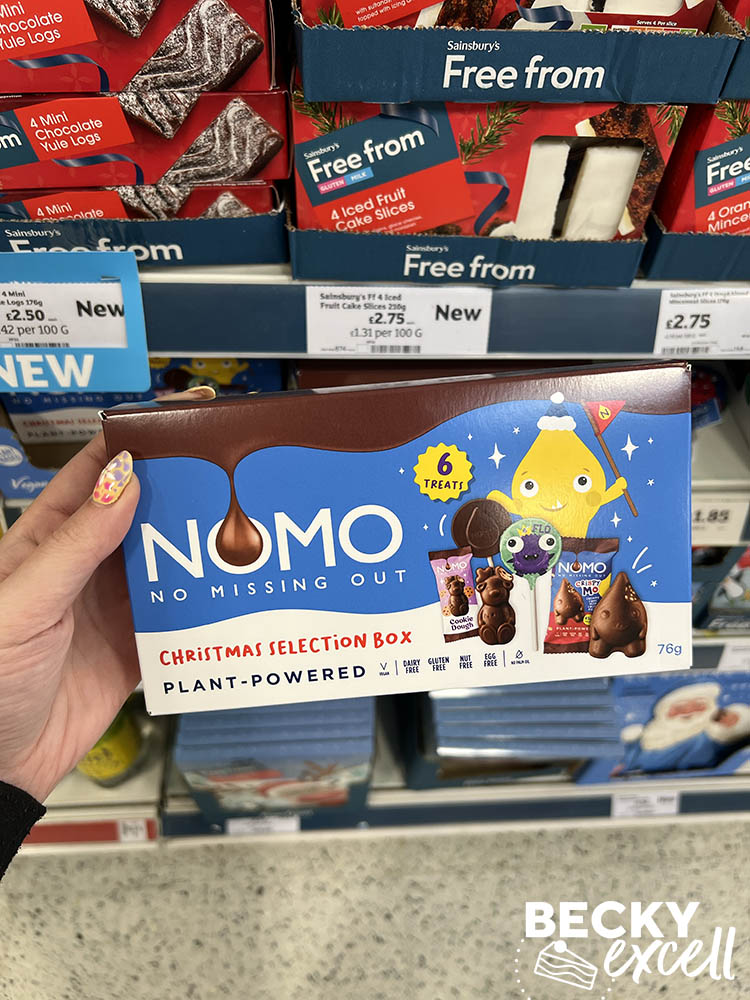 NOMO no missing out christmas selection box plant powered sainsbury's