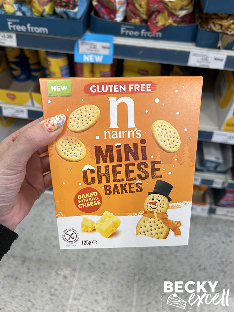 Gluten free Nairns mini cheese bakes Sainsbury's Gluten-free Christmas Products 2024