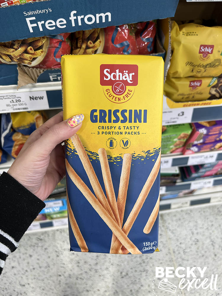 Schar gluten-free grissini Sainsbury's Gluten-free Christmas Products 2024