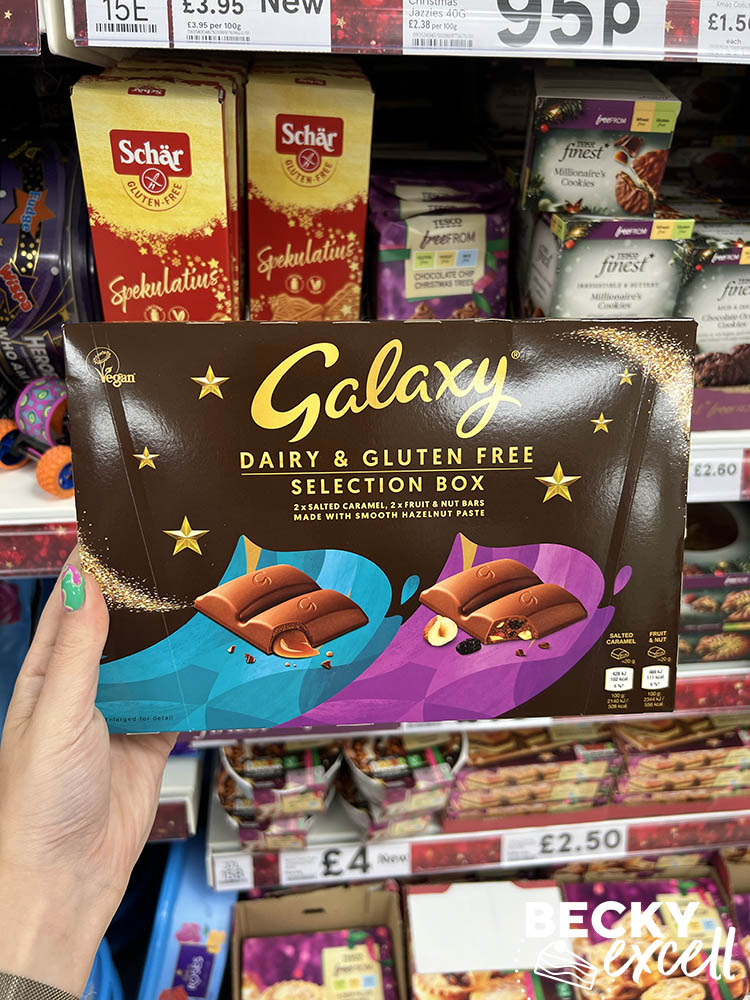 Galaxy dairy and gluten free selection box