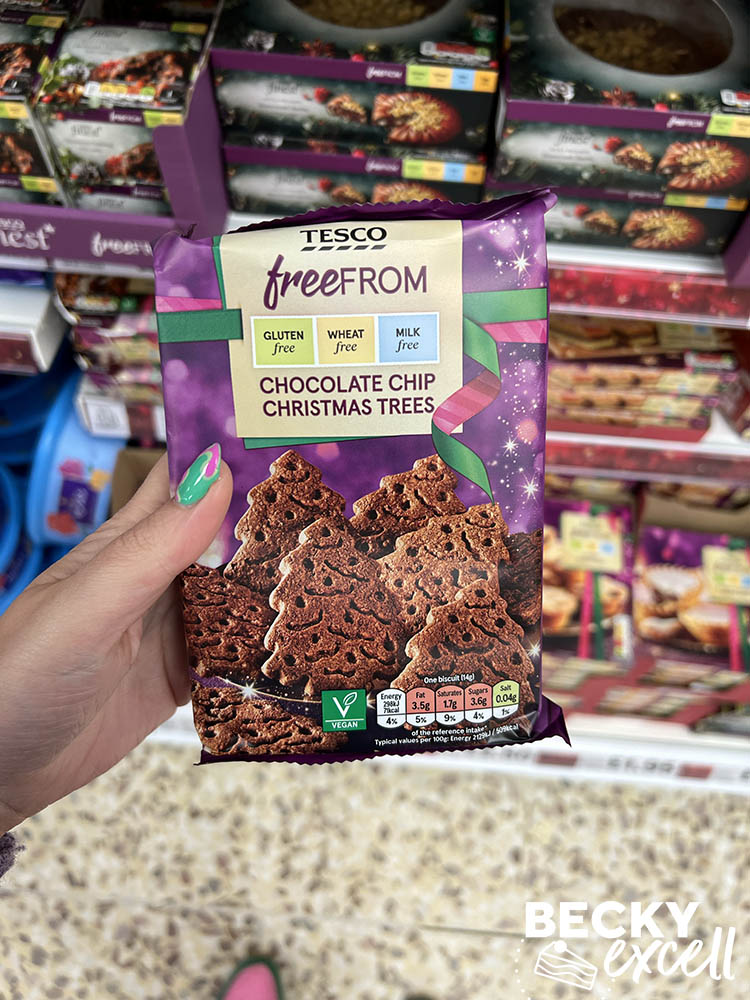 Tesco free from chocolate chip christmas trees 2024