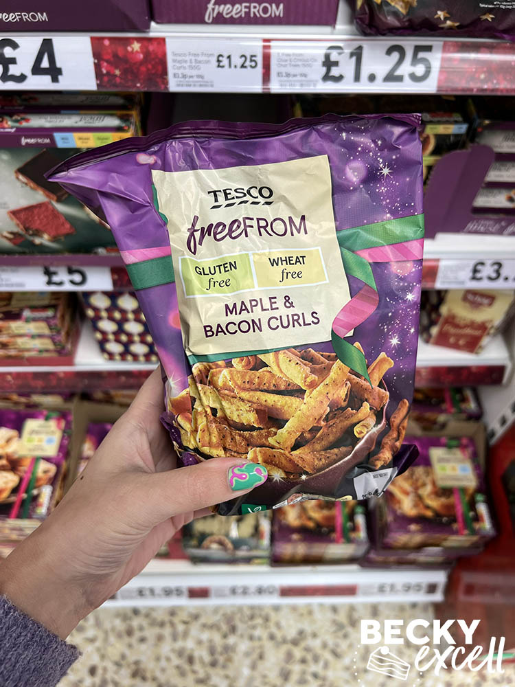 Tesco free from maple and bacon curls