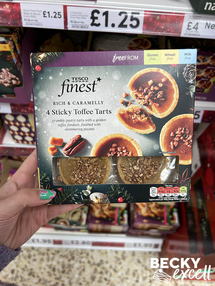 Tesco finest 4 sticky toffee tarts 2024