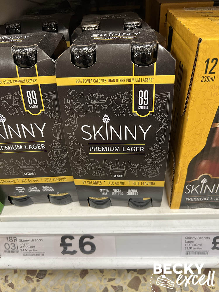 Skinny Premium Lager gluten-free beer Tesco