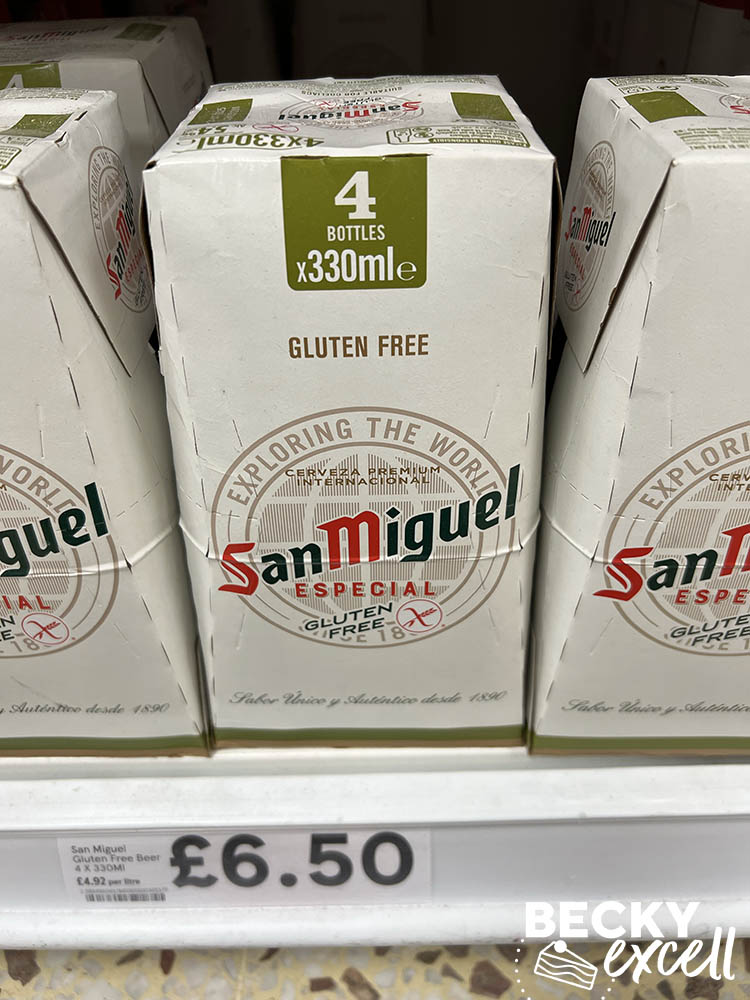 San Miguel gluten-free beer in Tesco 2024