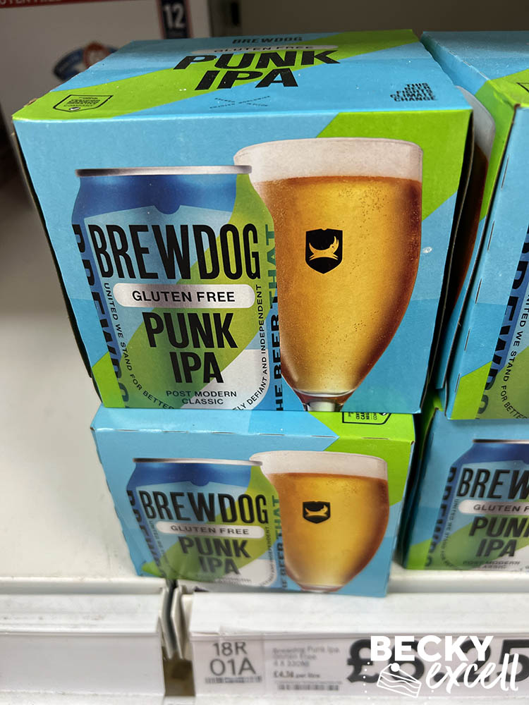 Brewdog Punk IPA Tesco's gluten-free Christmas products 2024