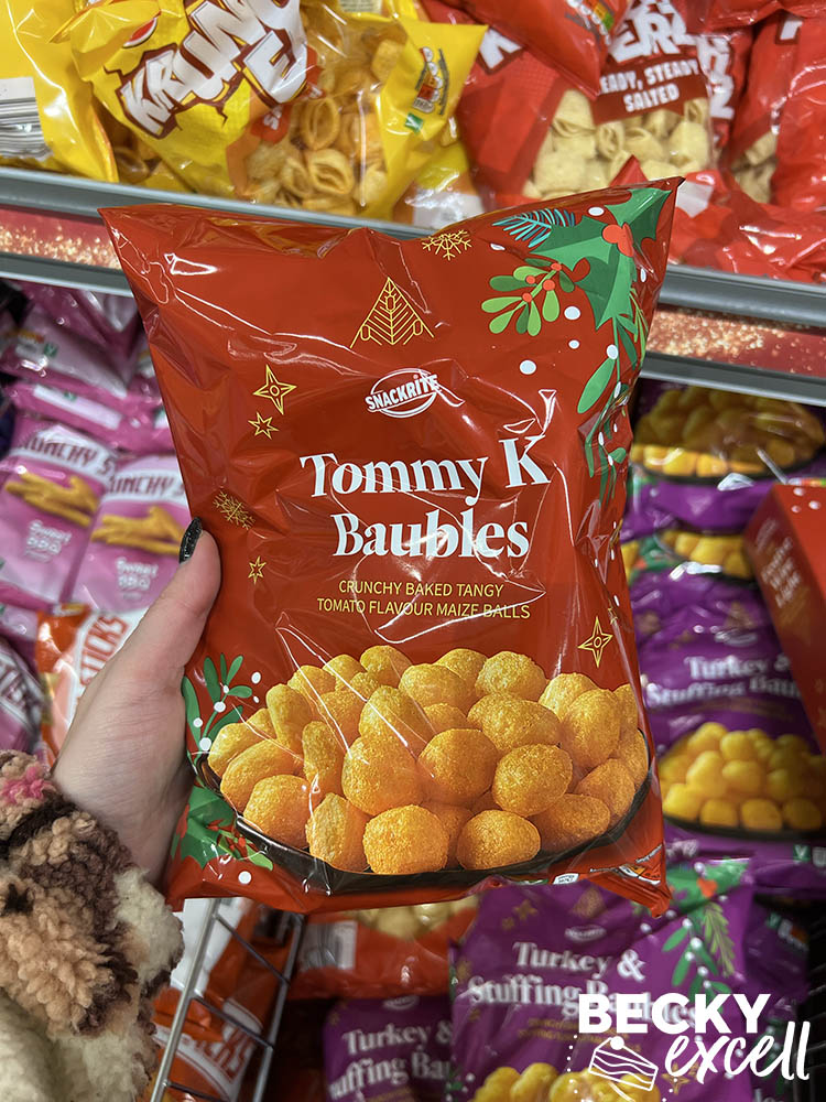 Snackrite tommy k baubles Aldi's gluten-free Christmas products 2024