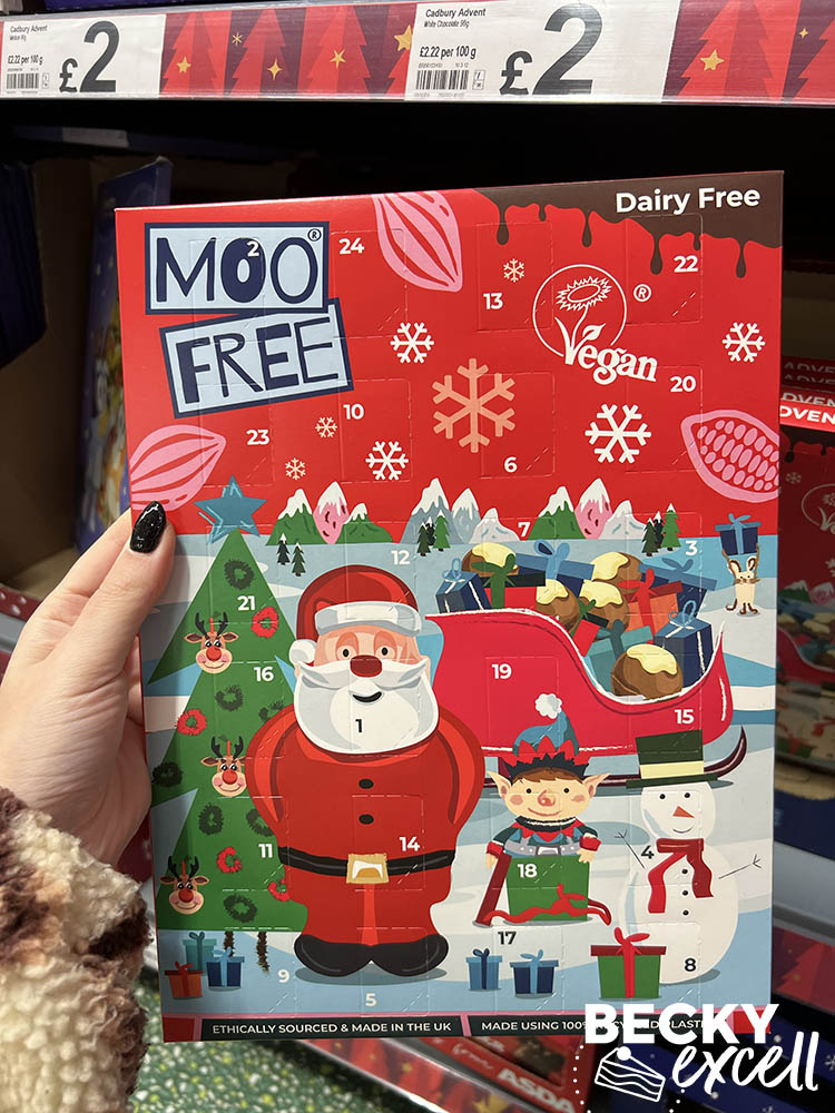 Asda Moofree advent calendar dairy-free gluten-free advent calendar guide 2024