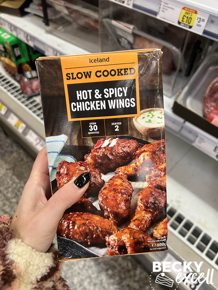 iceland slow cooked hot and spicy chicken wings Iceland's gluten-free Christmas products 2024