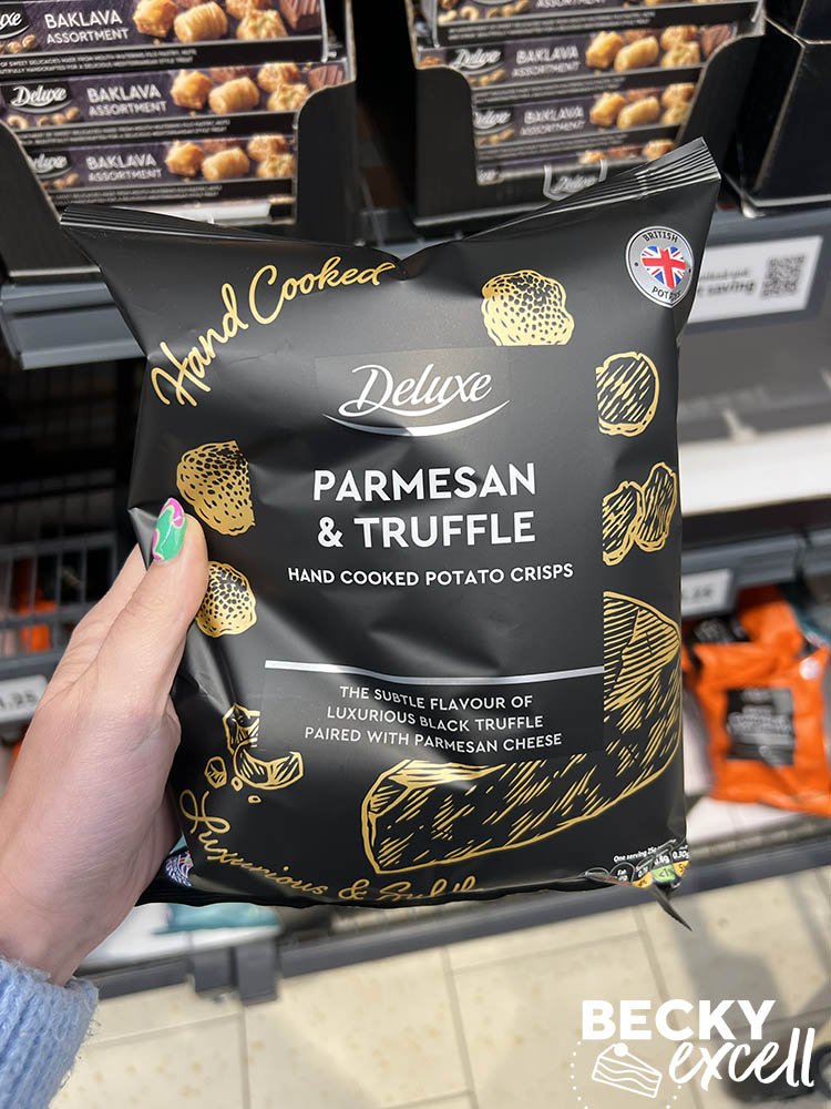 Deluxe parmesan and truffle crisps Lidl's Gluten-free Christmas Products 2024