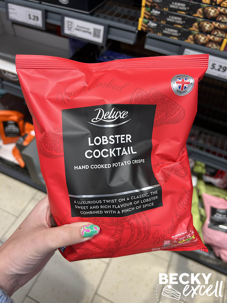 Deluxe Lobster Cocktail Crisps Lidl's Gluten-free Christmas Products 2024