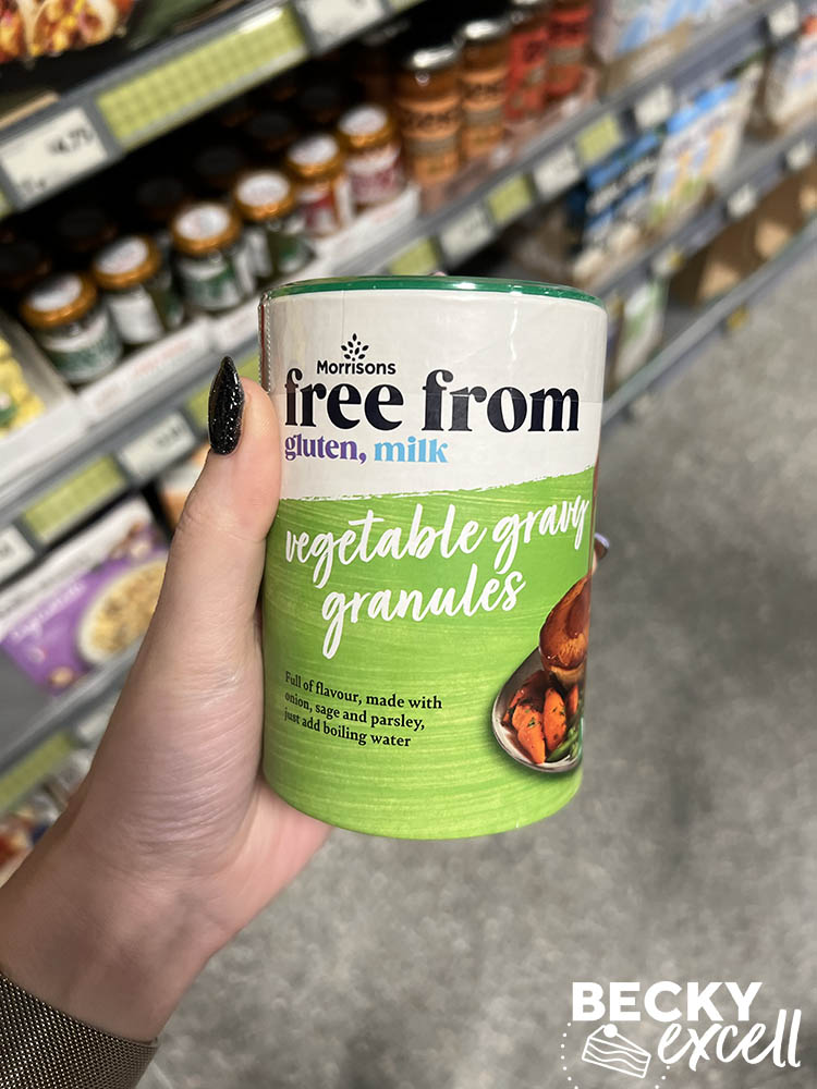 morrisons free from gluten, milk vegetable gravy granules