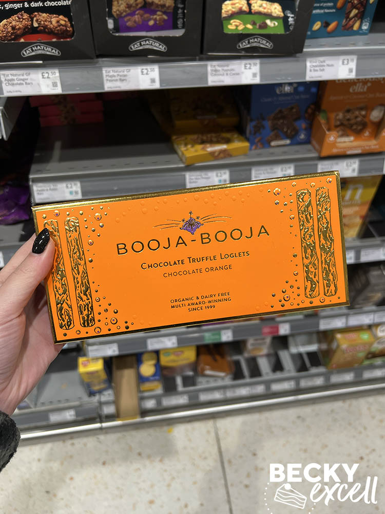 booja booja chocolate truffle loglets chocolate orange organic and dairy-free