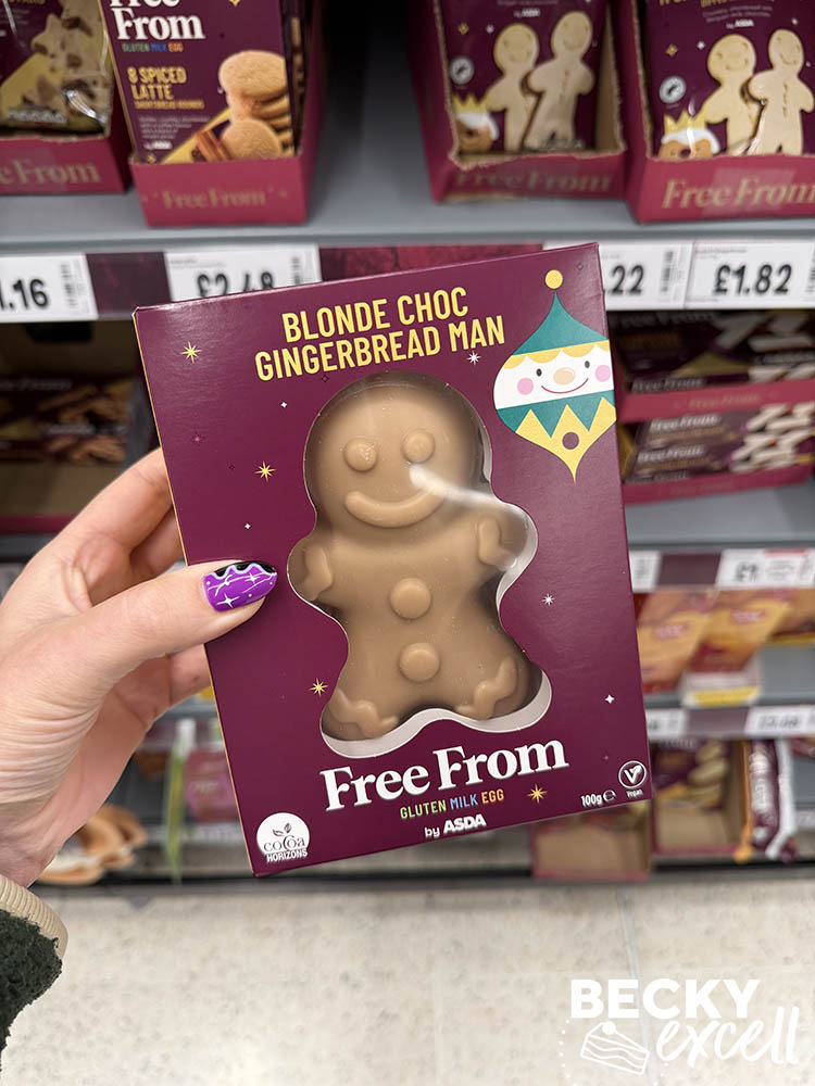 ASDA Free From Blonde Choc Gingerbread Man