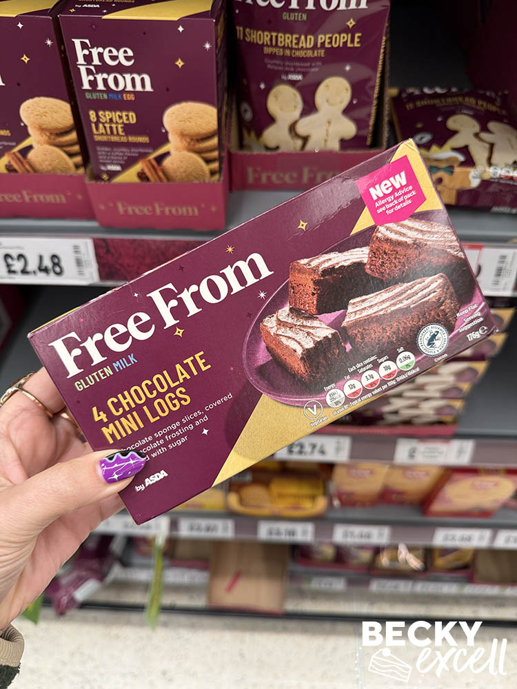 ASDA Free From 4 Chocolate Mini Logs