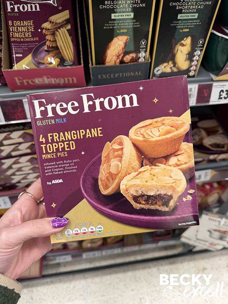 ASDA Free From 4 Frangipane Topped Mince Pies
