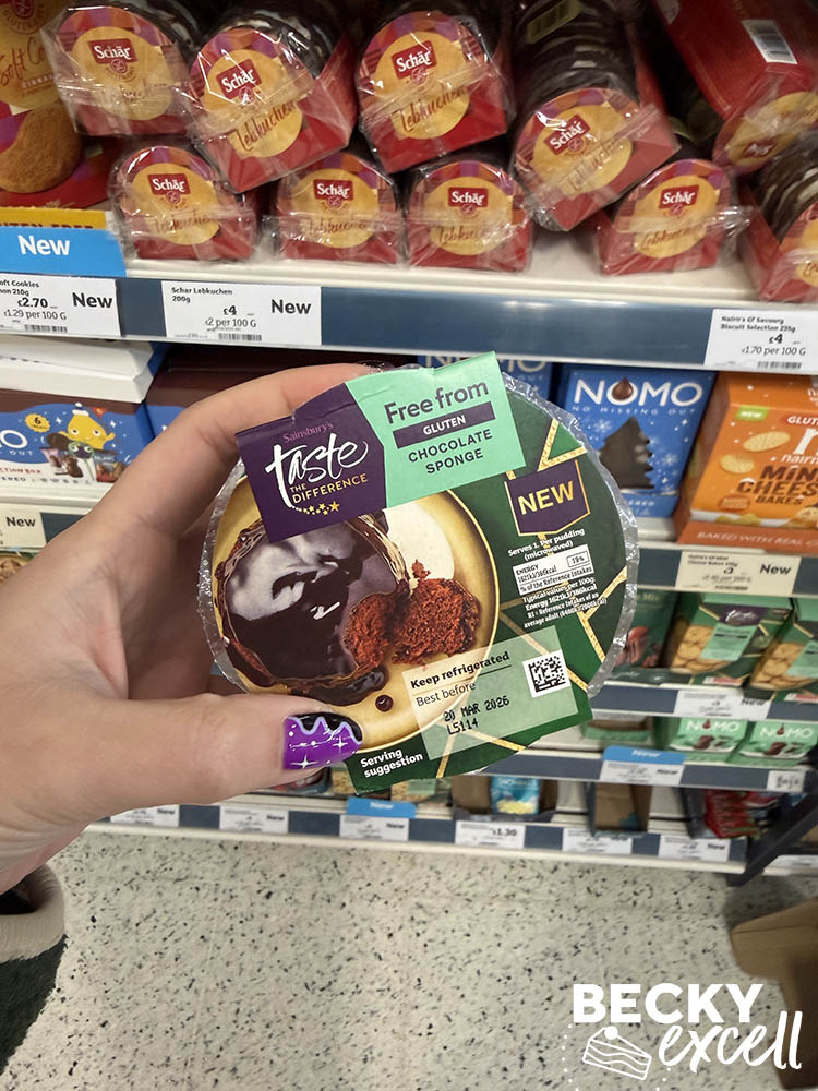 Sainsbury’s Taste the Difference Free From Gluten Chocolate Sponge Pudding