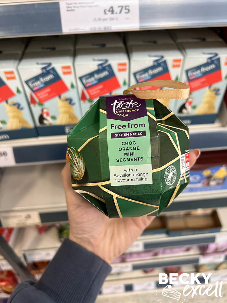 Sainsbury’s Taste the Difference Free From Gluten & Milk Choc Orange Mini Segments